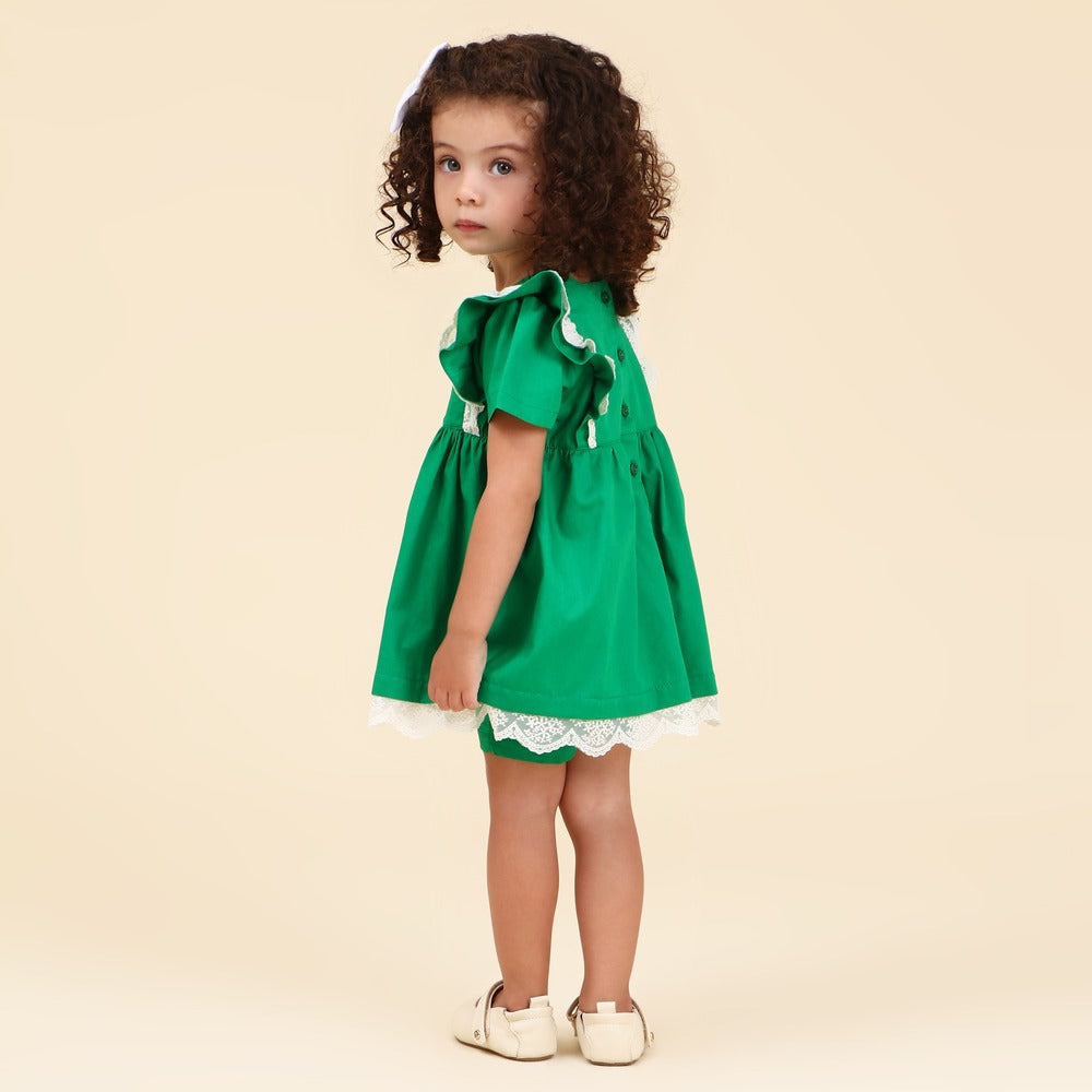 Vestido Bebê Valentina Verde