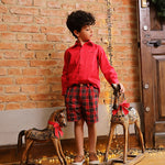 Shorts Infantil Xadrez Natal