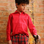 Camisa Infantil Scott Vermelha Natal