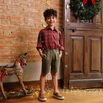 Camisa Infantil Scott Xadrez Natal