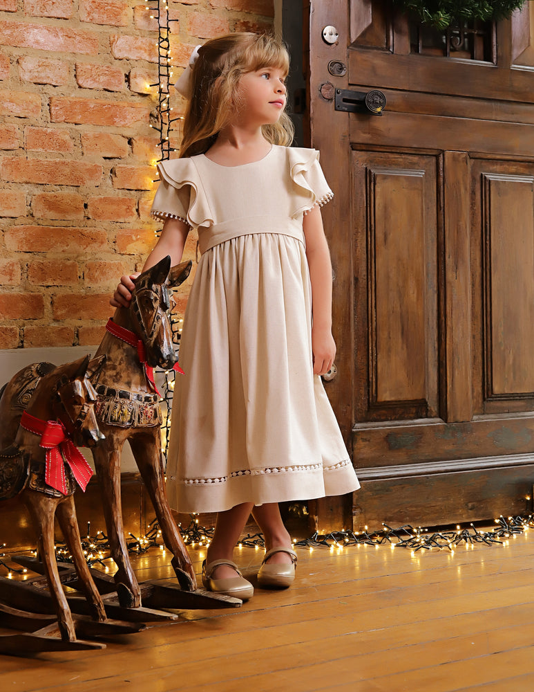 Vestido Infantil Louise Viscolinho Savana