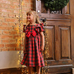 Vestido Infantil Clarice Xadrez Natal