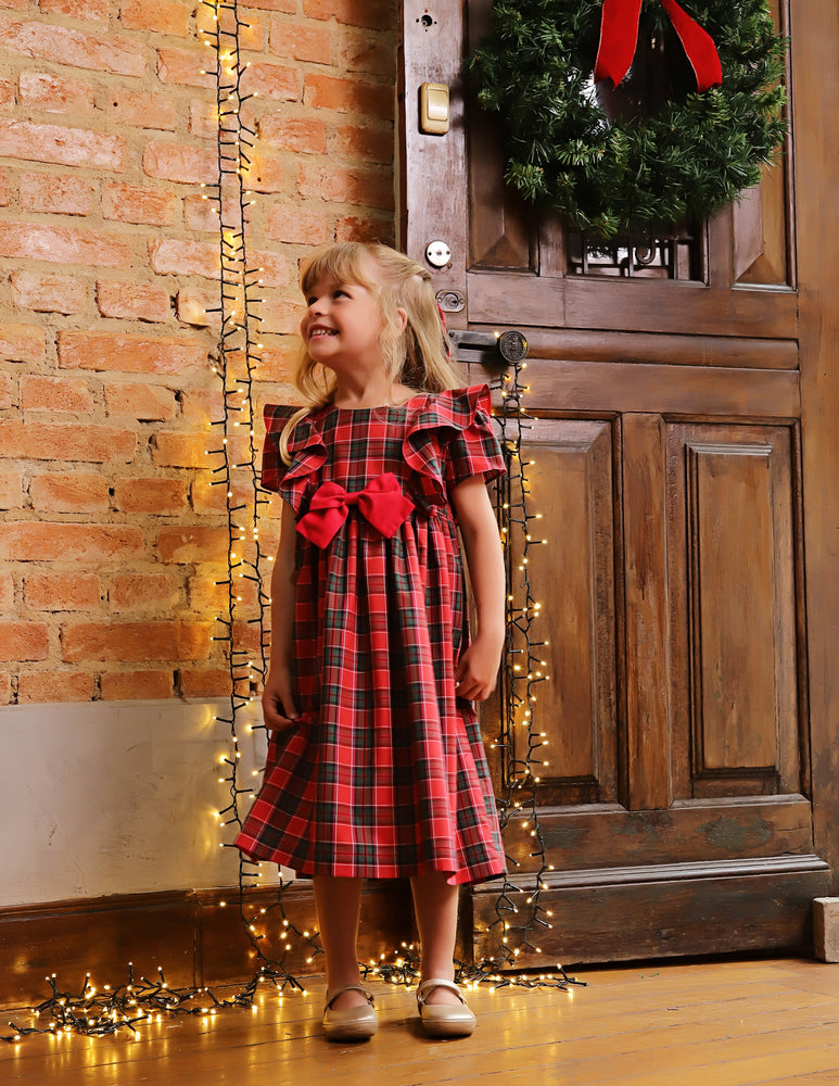 Vestido Infantil Clarice Xadrez Natal