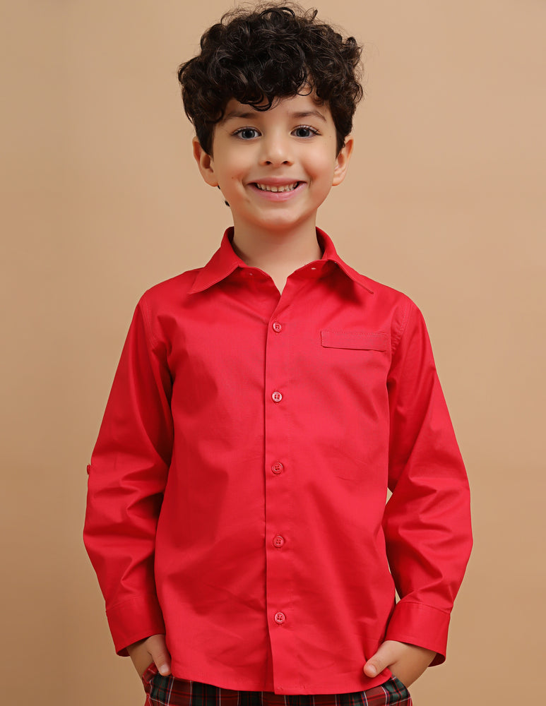 Camisa Infantil Scott Vermelha Natal