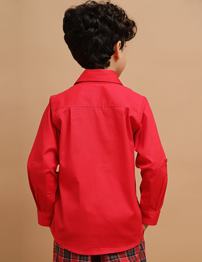 Camisa Infantil Scott Vermelha Natal