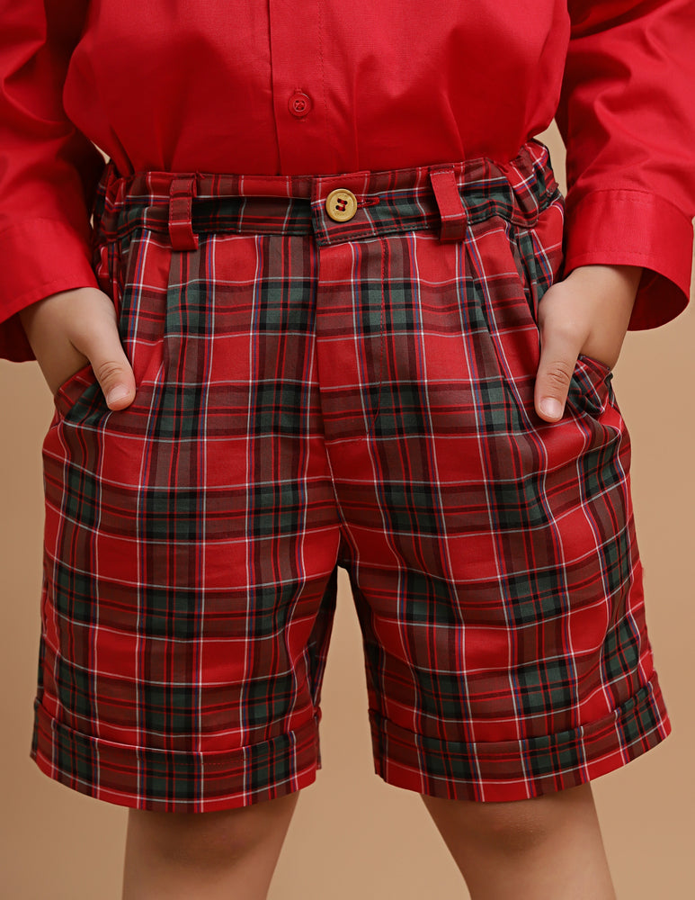 Shorts Infantil Xadrez Natal