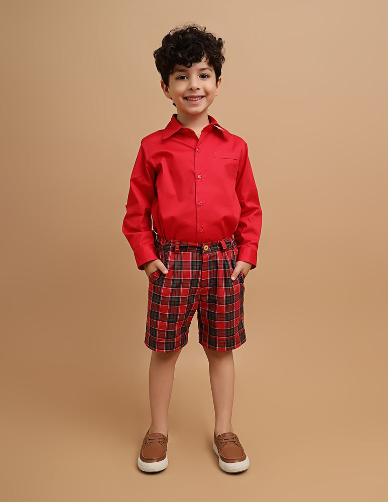 Shorts Infantil Xadrez Natal