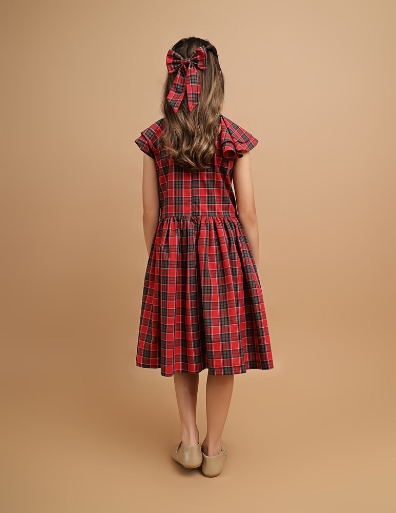 Vestido Infantil Jolie Xadrez Natal