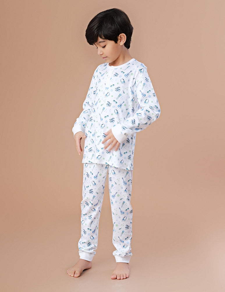 Pijama Menino Camisa e Calça ML Rockstar