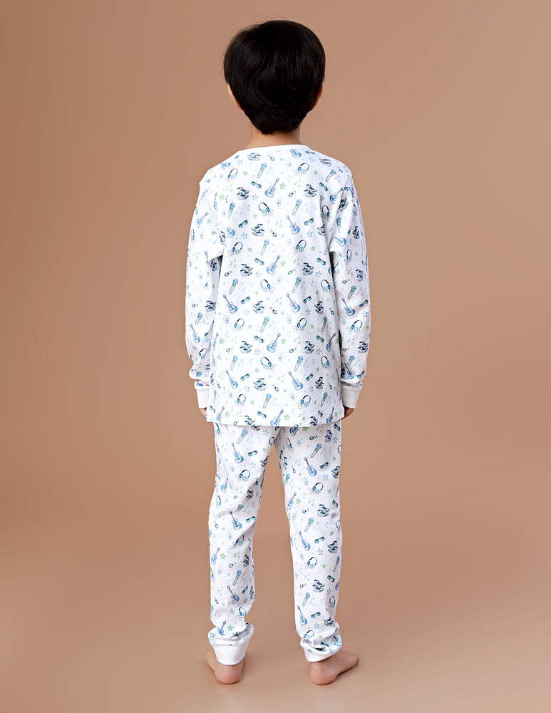 Pijama Menino Camisa e Calça ML Rockstar