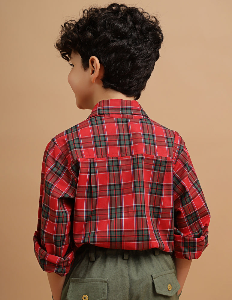 Camisa Infantil Scott Xadrez Natal