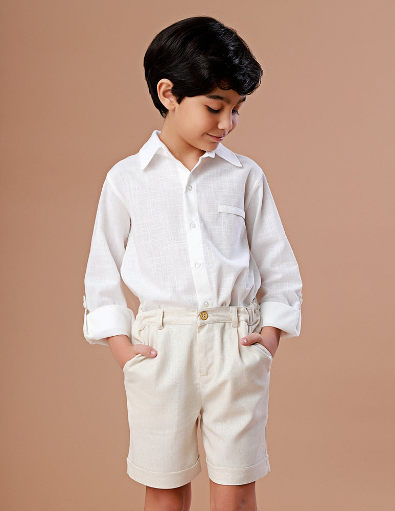 Shorts Infantil de Linho Savana