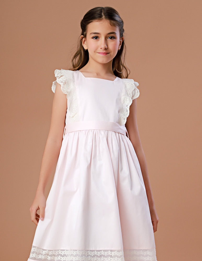 Vestido Infantil Meghan Pêssego