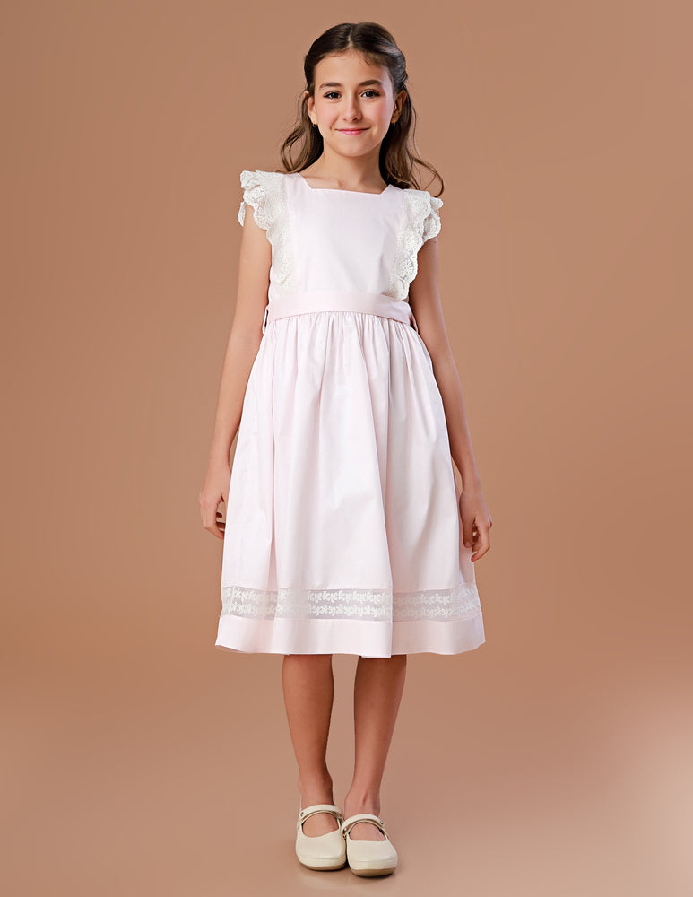 Vestido Infantil Meghan Pêssego