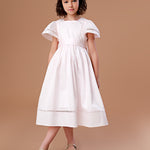 Vestido Infantil Poesia Longo Pêssego