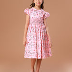 Vestido Bordado Infantil Clara Provence Rosa