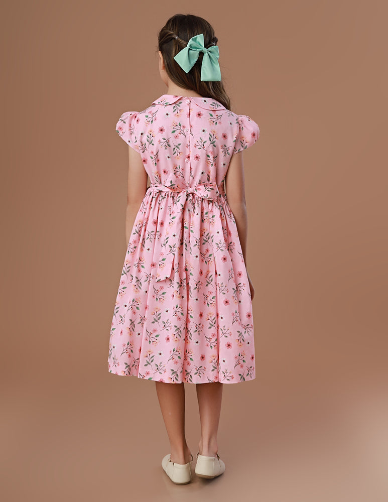 Vestido Bordado Infantil Clara Provence Rosa
