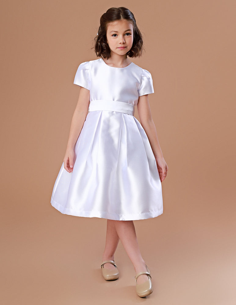 Vestido Festa Infantil Sonho Zibeline Branco
