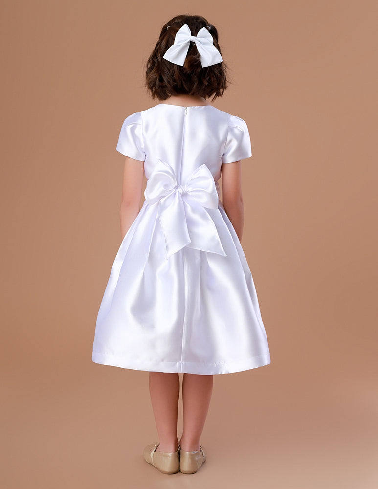 Vestido Festa Infantil Sonho Zibeline Branco