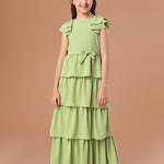 Vestido Infantil Kaira Verde