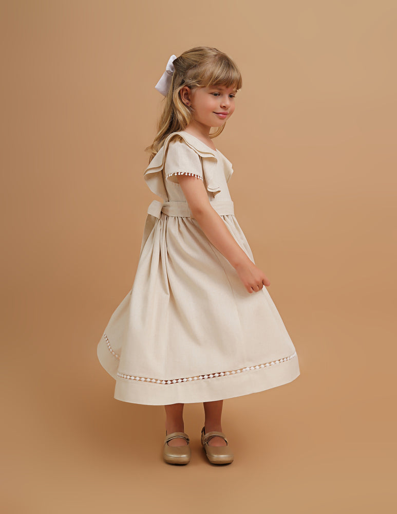 Vestido Infantil Louise Viscolinho Savana