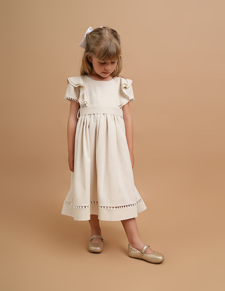 Vestido Infantil Louise Viscolinho Savana