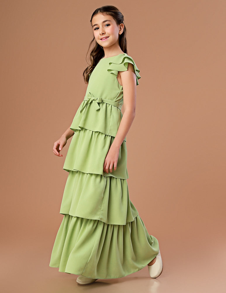 Vestido Infantil Kaira Verde
