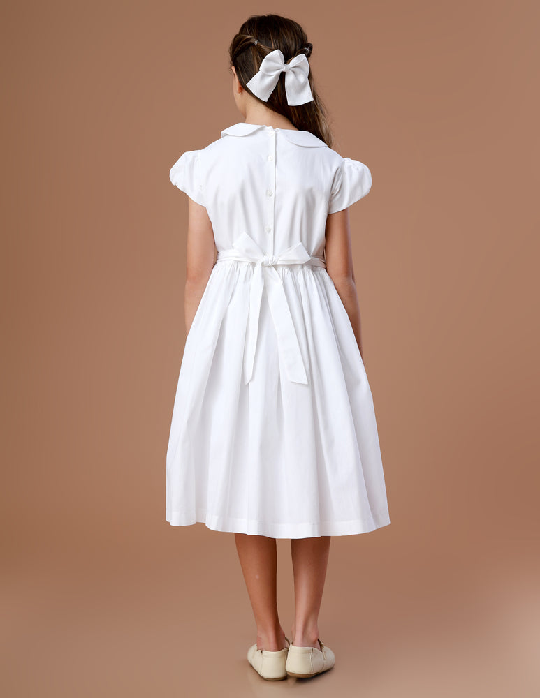 Vestido Bordado Infantil Clara Branco