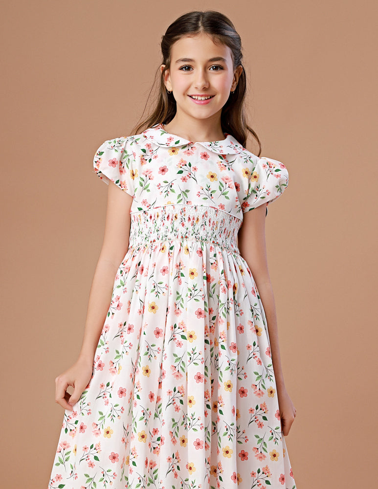 Vestido Bordado Infantil Clara Provence Branco