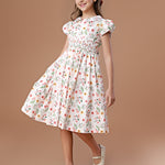 Vestido Bordado Infantil Clara Provence Branco