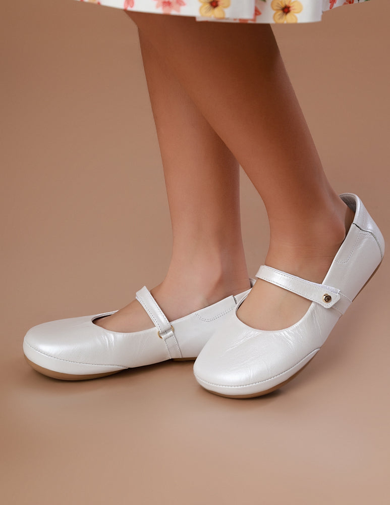 Sapatinho Infantil Chic-Chic Branco Perolado