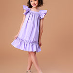 Vestido Infantil Bolonha Lilás