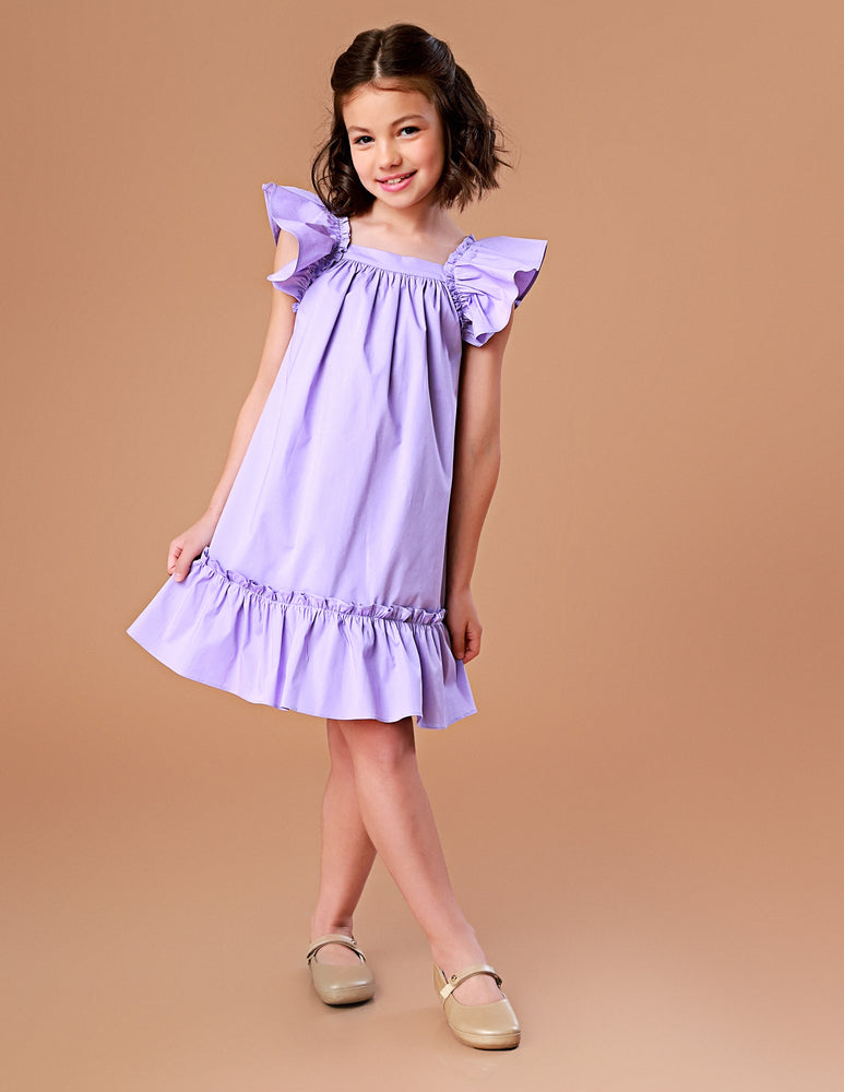 Vestido Infantil Bolonha Lilás