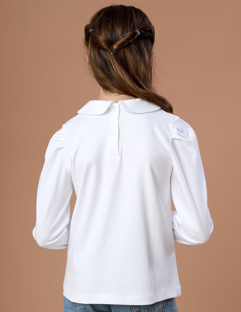 Camiseta Manga Longa Feminina Sweetie Branca