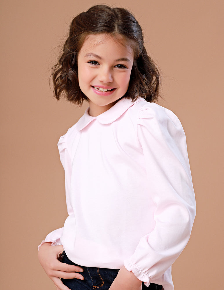 Camiseta Infantil Manga Longa Sweetie Rosa