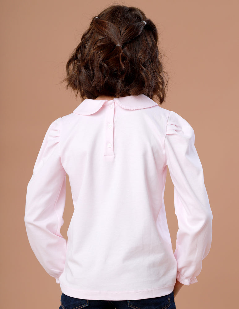 Camiseta Infantil Manga Longa Sweetie Rosa