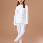 Pijama Menina Camisa e Calça ML Oceano