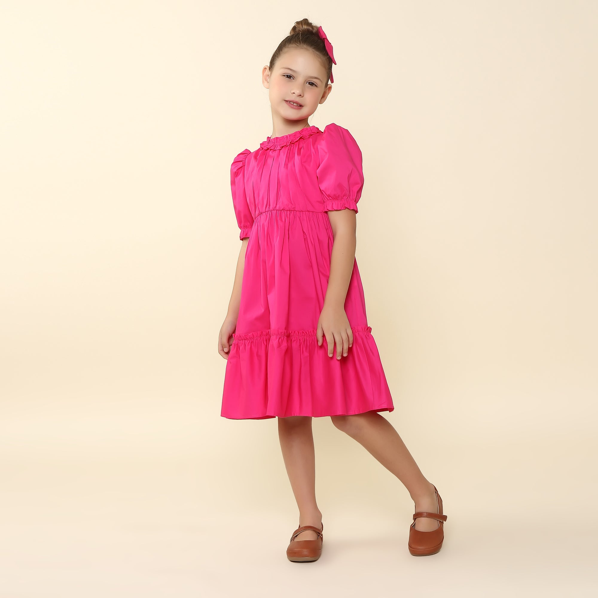 Vestido Infantil Lírio Pink