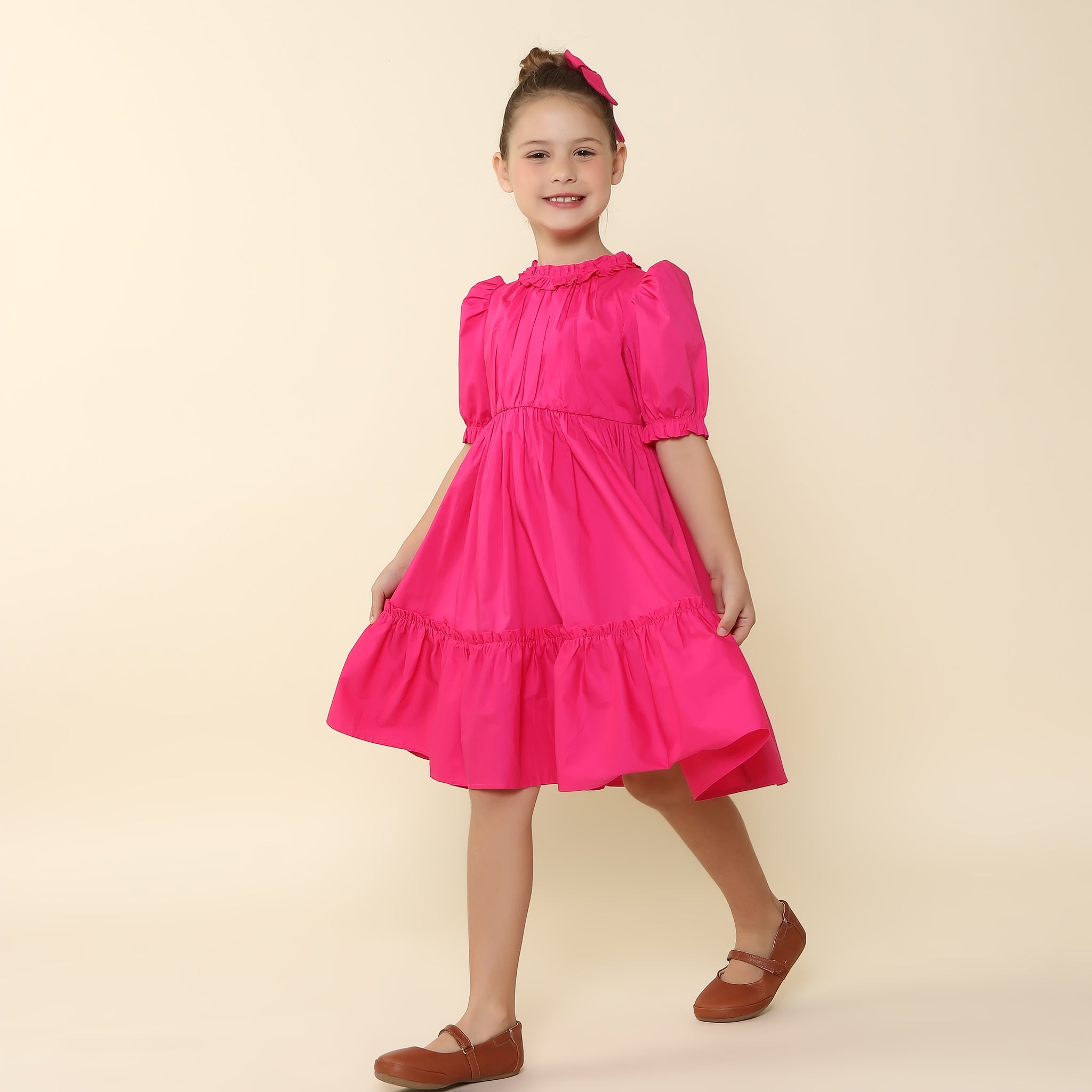 Vestido Infantil Lírio Pink