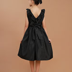 Vestido Festa Infantil Babado Preto