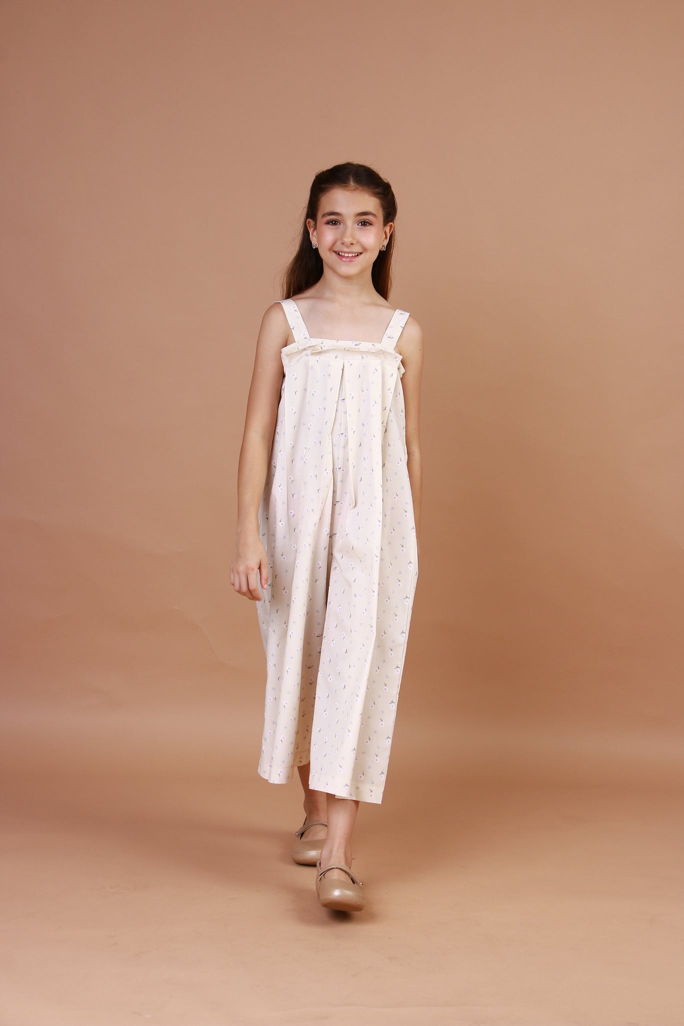 Macacão Infantil Cassis Florzinha Off White