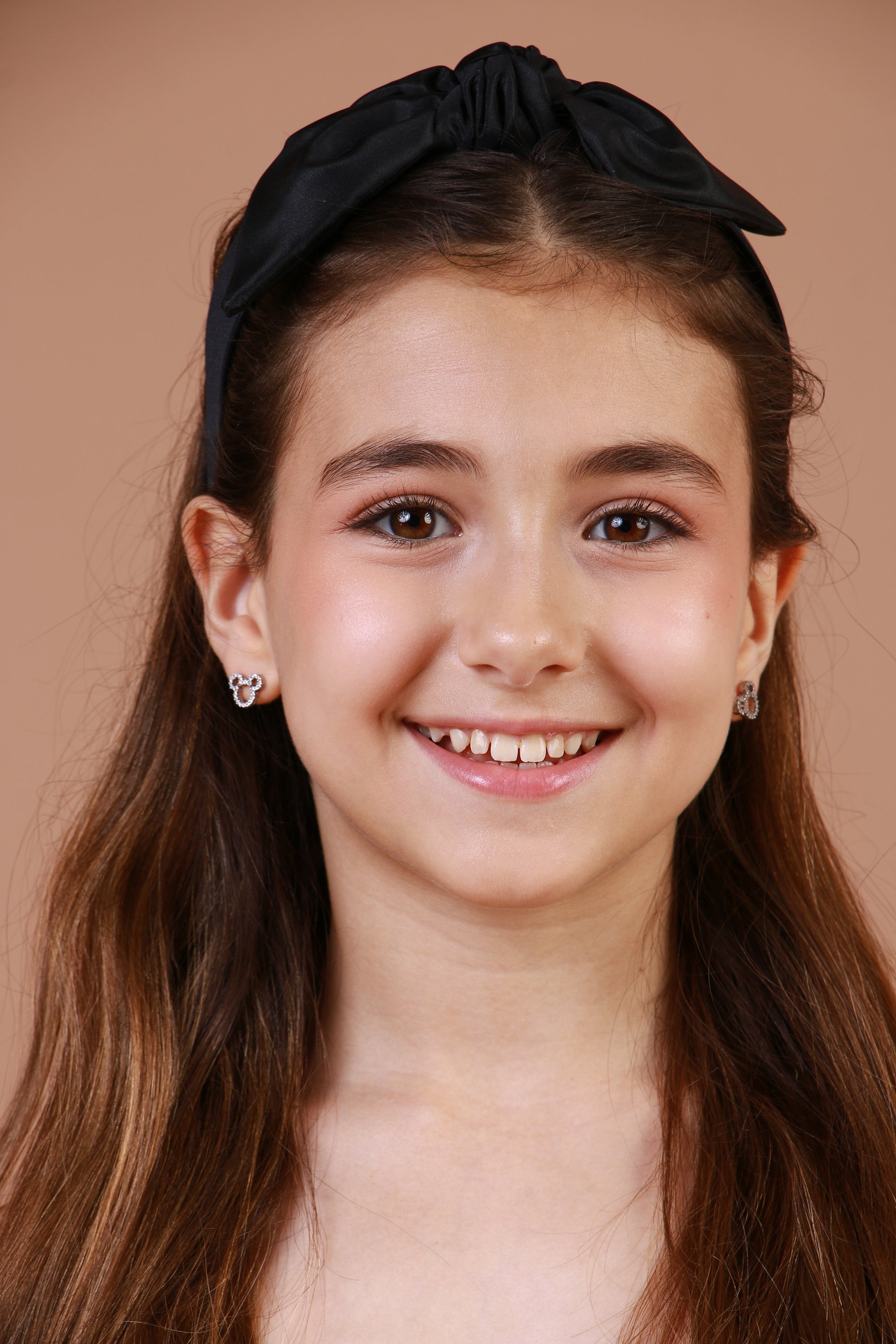 Tiara Laço Tafetá Preta