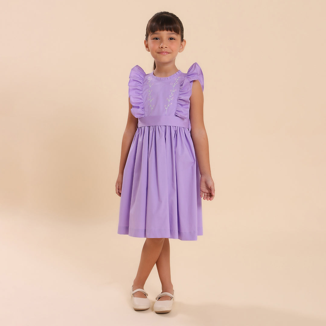 Vestido Infantil Aimée Lilás