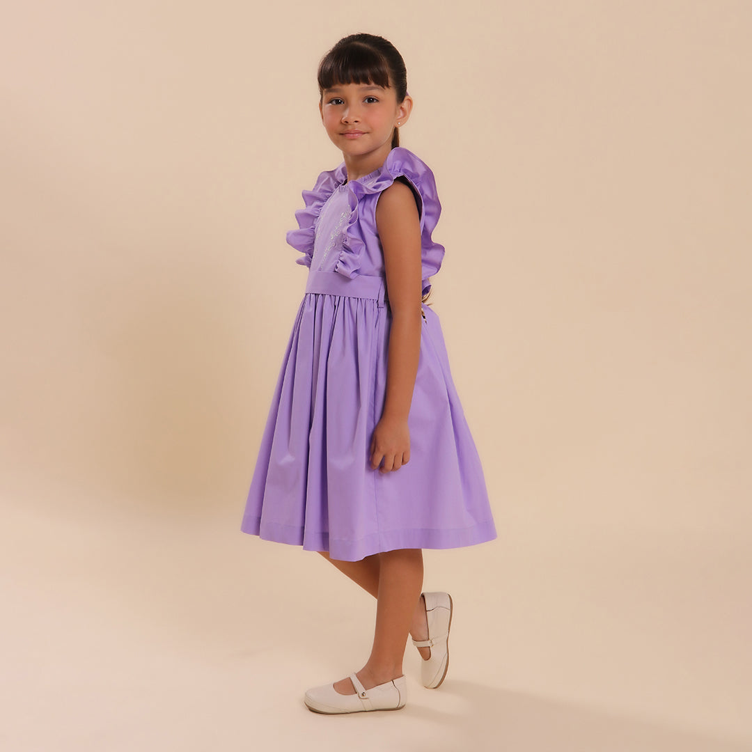 Vestido Infantil Aimée Lilás