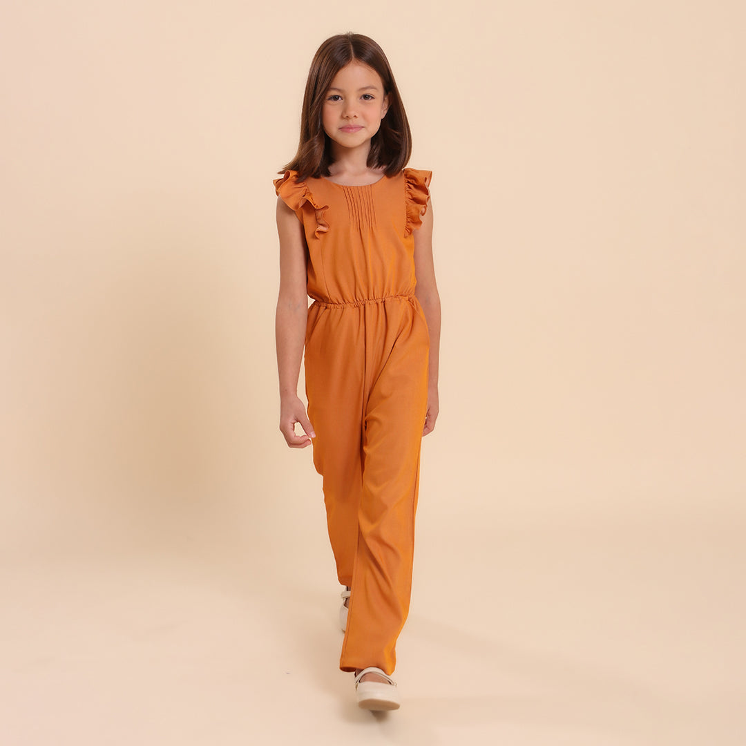 Macacão Infantil Antonella Mostarda