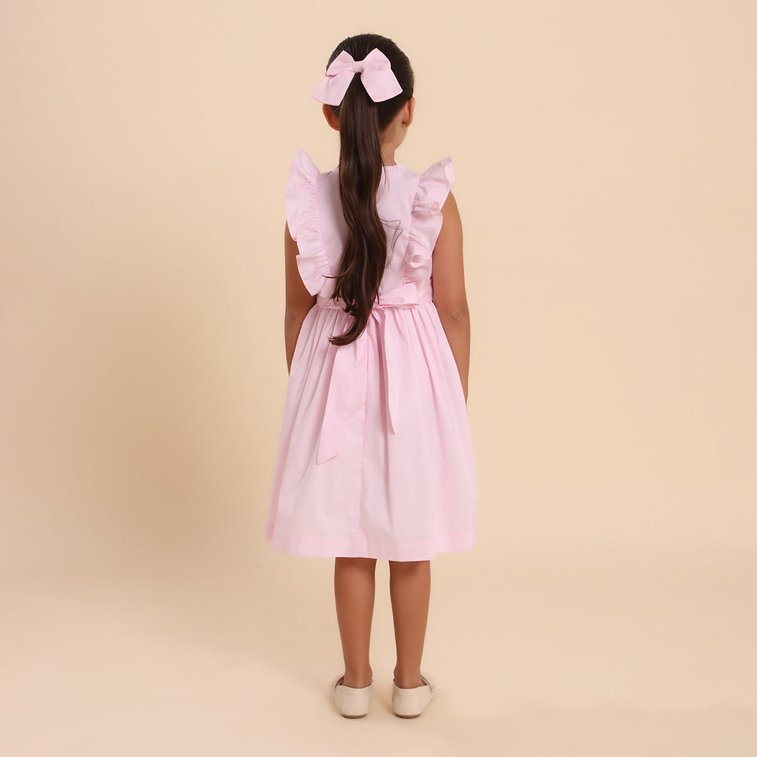 Vestido Infantil Aimée Rosa Bebê