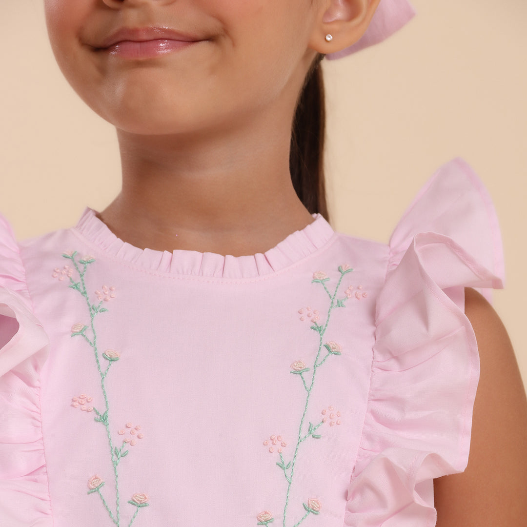 Vestido Infantil Aimée Rosa Bebê