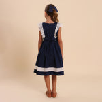 Vestido Infantil Meghan Azul Marinho