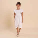 Vestido Infantil Louise Viscolinho Off White
