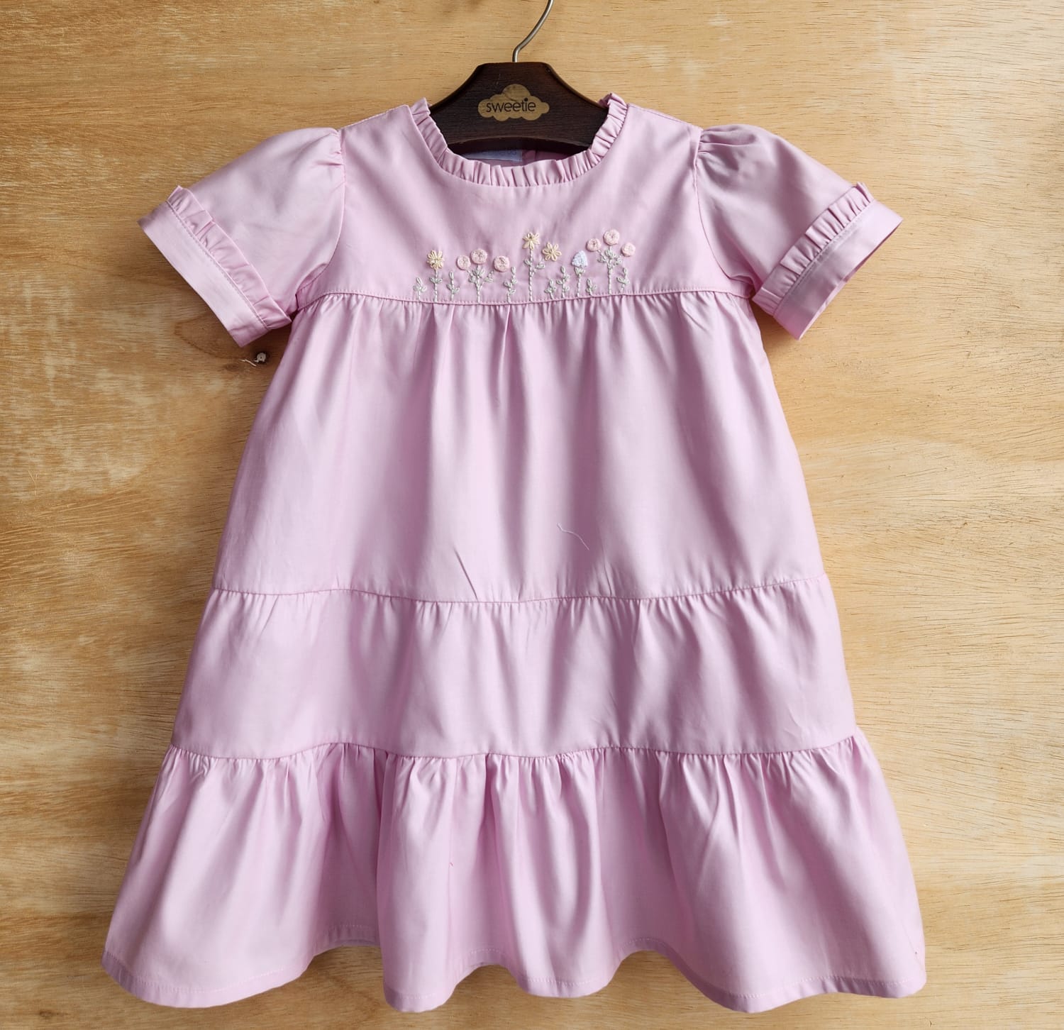 Vestido Bebê Laura Rosa